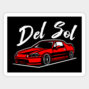 JDM Red Del Sol Legend Vintage Style Magnet